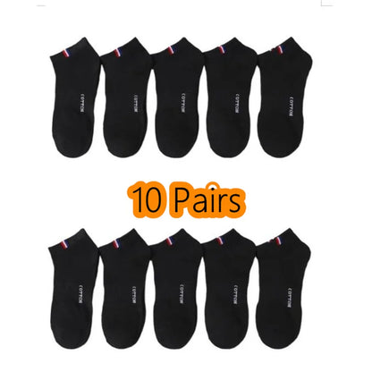Herr Ankelstrumpor i Bomull 1–50-pack – Andningsbara, Tunna, Sport & Vardag, EU 38–45