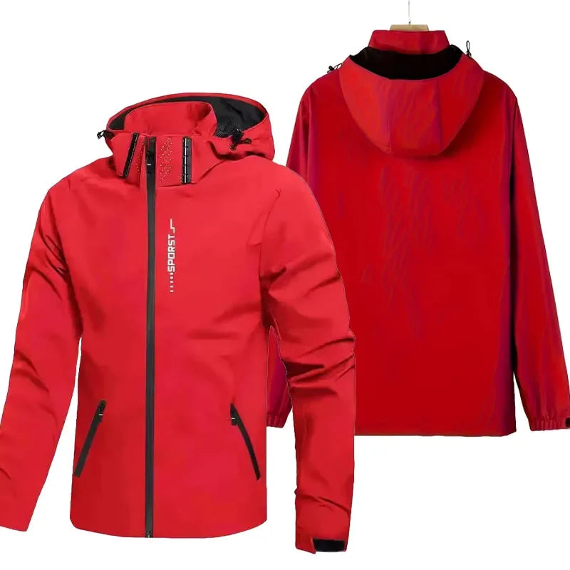 Waterproof Windproof Hooded Jacket For Men Women Outdoor Hiking Coat Spring Autumn Raincoat Custom Logo