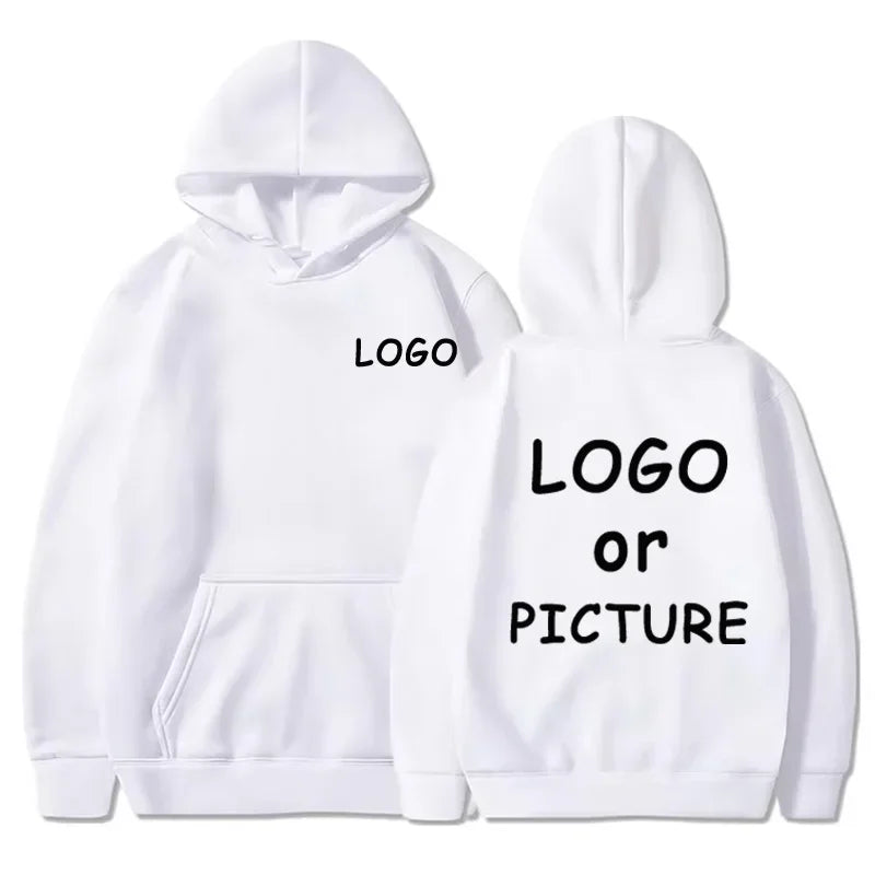 Hoodie Eget Logotyp & Tryck – Enfärgad | Reklamkläder & Streetwear