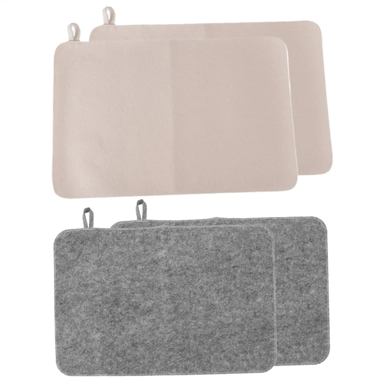 50x33cm Sauna Mat 2pcs Sauna Seat Cover Felt Cushion Steam Room Accessories Water Absorbent Heat Insulation Mat Bench Protector