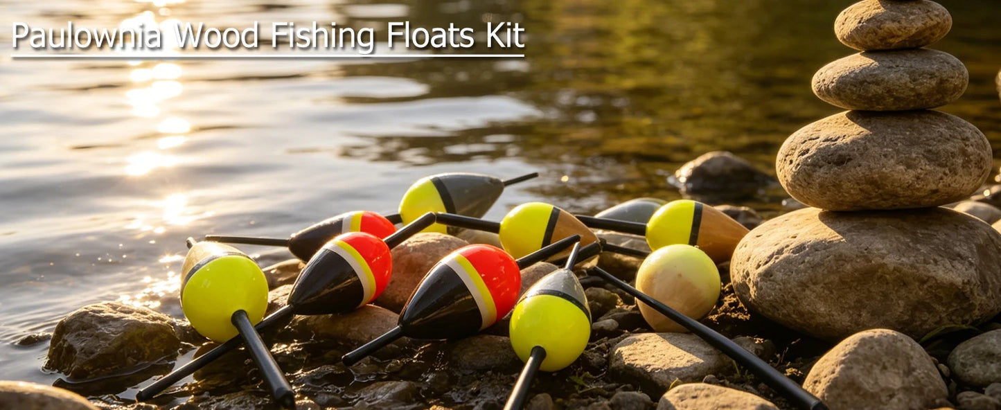 FREE FISHER 10pcs/Lot Lighted Fishing Floats,8cm Bobbers,Collection Cork Buoy Paulownia Wood Floats Plastic Stick Buoyancy 2g