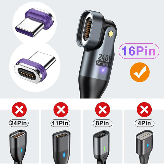 USB C-magnetspetsar för laddningskabel