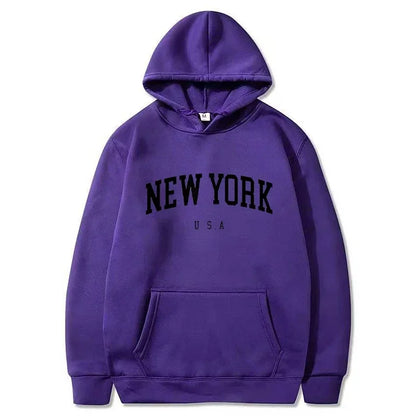 Letter Printed Hoodies Men Women Fashion Graphic Sweatshirts Casual Harajuku Pullover Sportswear