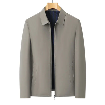 Herr Businessjacka – Smart Casual Kavajtröja med Nedfälld Krage, Vår & Höst, 4 Färger