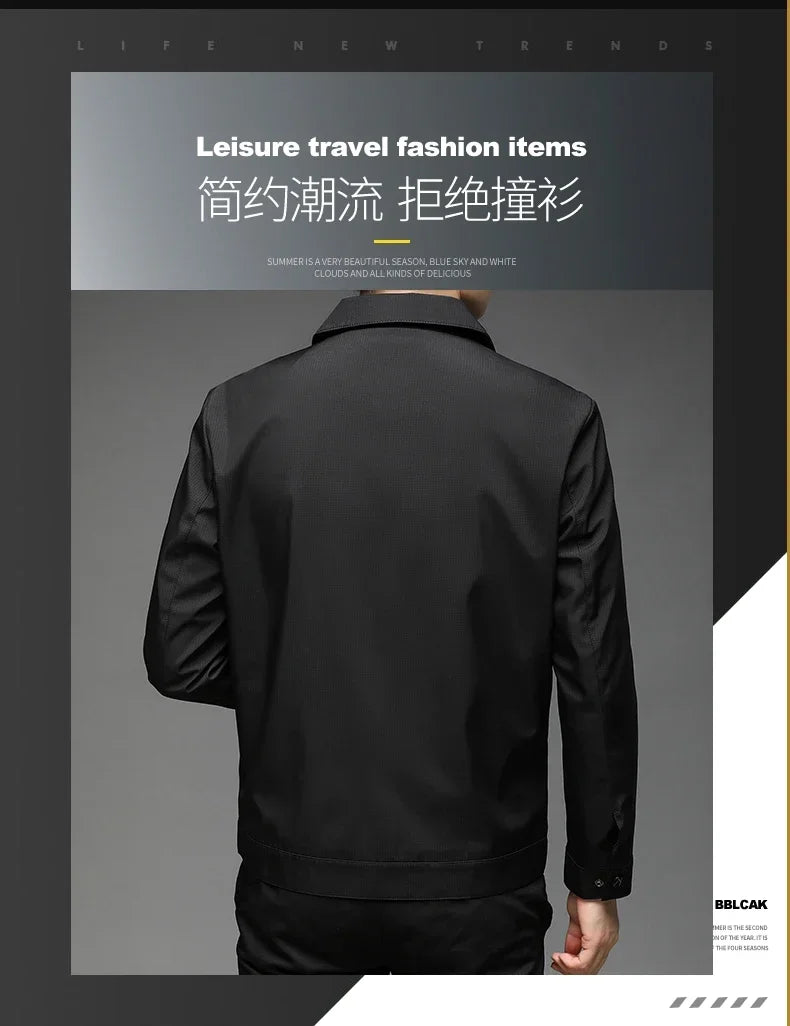 Stånkragejacka Herr – Elegant Business Casual Vår & Höst