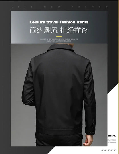 Stånkragejacka Herr – Elegant Business Casual Vår & Höst