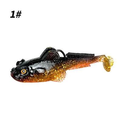 10g 13g 18g Goby Soft Lure T-tail Swim Bait Fishing Accessories Jump Fish Fishing Lures Pre Weighted Soft Lure