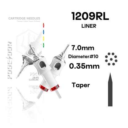 20Pcs POSEIDON V6 PRO MAX Tattoo Needles Disposable Safty Permanent Makeup Tattoo Cartridge Needles For Tattoo Machine