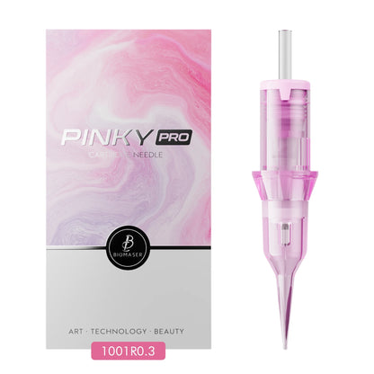 Biomaser PMU Tattoo Cartridge Needle 10pcs Sterilized RL Tattoo Needle for Eyebrow Eyeline Lips Makeup Tattoo Machine Supplies