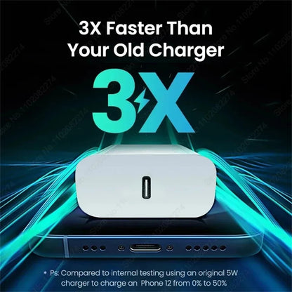 PD 20W/40W Snabbladdare för iPhone och USB-C-kablar – Kompatibel med iPhone 11–16 Pro Max
