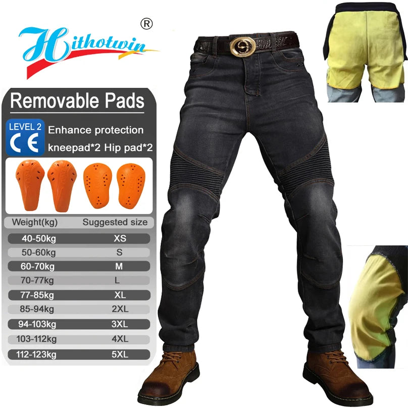 Kevlar Motorcykelbyxor Unisex