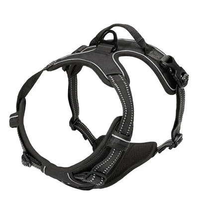Justerbar Hundsele med Reflex – Andningsbar Oxford-väst, No-Pull, S–XL, 8 Färger