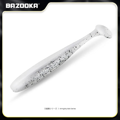Bazooka Shad Worm Fishing Soft Lure Big Silicone 90 100mm Bait T Tail Easy Shiner Wobbler Swimbait Pesca Trout Pike Bass Winter