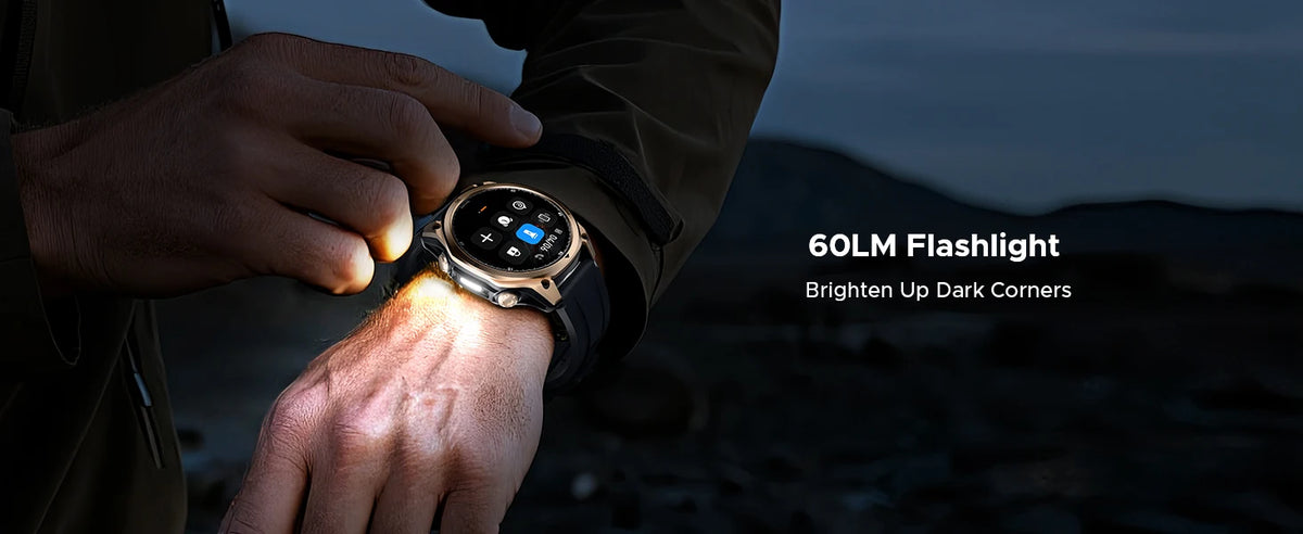 DOOGEE Anywise W1 AI Smart Watch GPS 1.43" AMOLED Display 24Hrs Health Monitoring 5ATM Water Resistance Waterproof Sport Watch