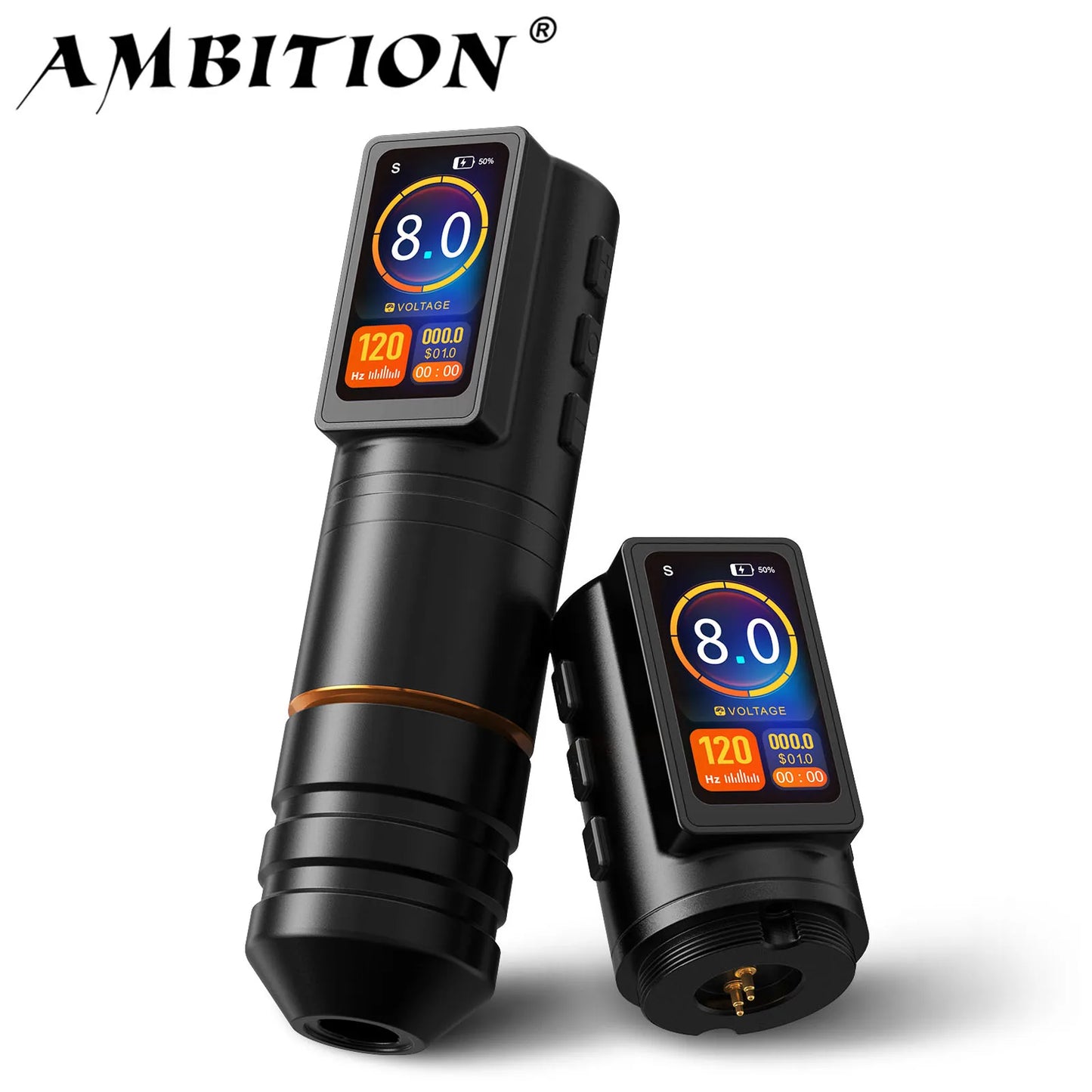 Ambition Ninja Pro+ Wireless Tattoo Machine Billing Battery Professional Rotary Pen Strong Coreless Motor 2000mAh for Artister