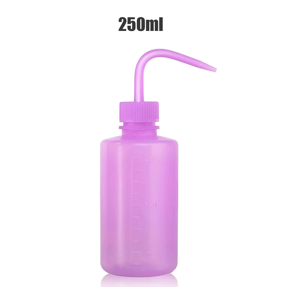 Tattoo Wash Bottle Safety Bottles Watering Tools Plastic Squeeze Bottle with Scale Labels for Succulent Cleaning Washing Tattoo