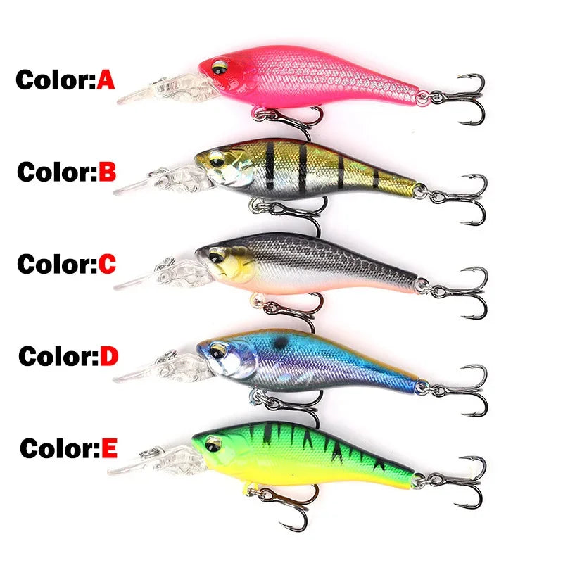 OUTKIT New 1Pcs Sinking Slowly Minnow Fishing Lure 5cm 3.9g Lifelike Swing Small Fish Deep Diving Hard Lures Japan Winter Baits