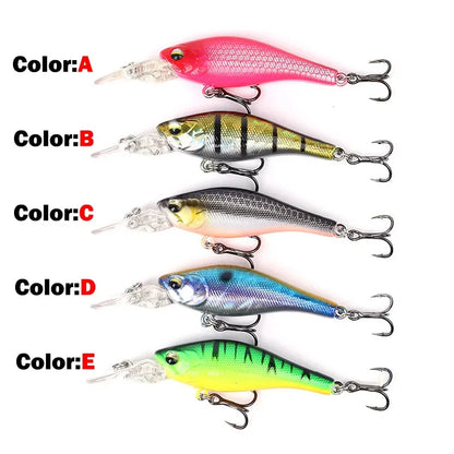 OUTKIT New 1Pcs Sinking Slowly Minnow Fishing Lure 5cm 3.9g Lifelike Swing Small Fish Deep Diving Hard Lures Japan Winter Baits
