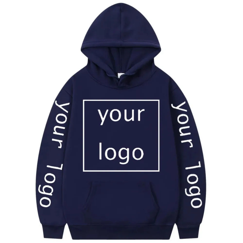 Zip-up Hoodie med Eget Tryck – Fleece, Huva & Dragkedja | S–XXXL