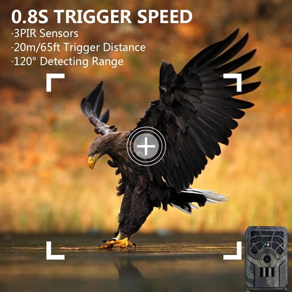 PR300C 20MP HD Infrared Hunting Trail Camera for Wildlife Observation Orchard Monitoring Waterproof Game Videos Camera