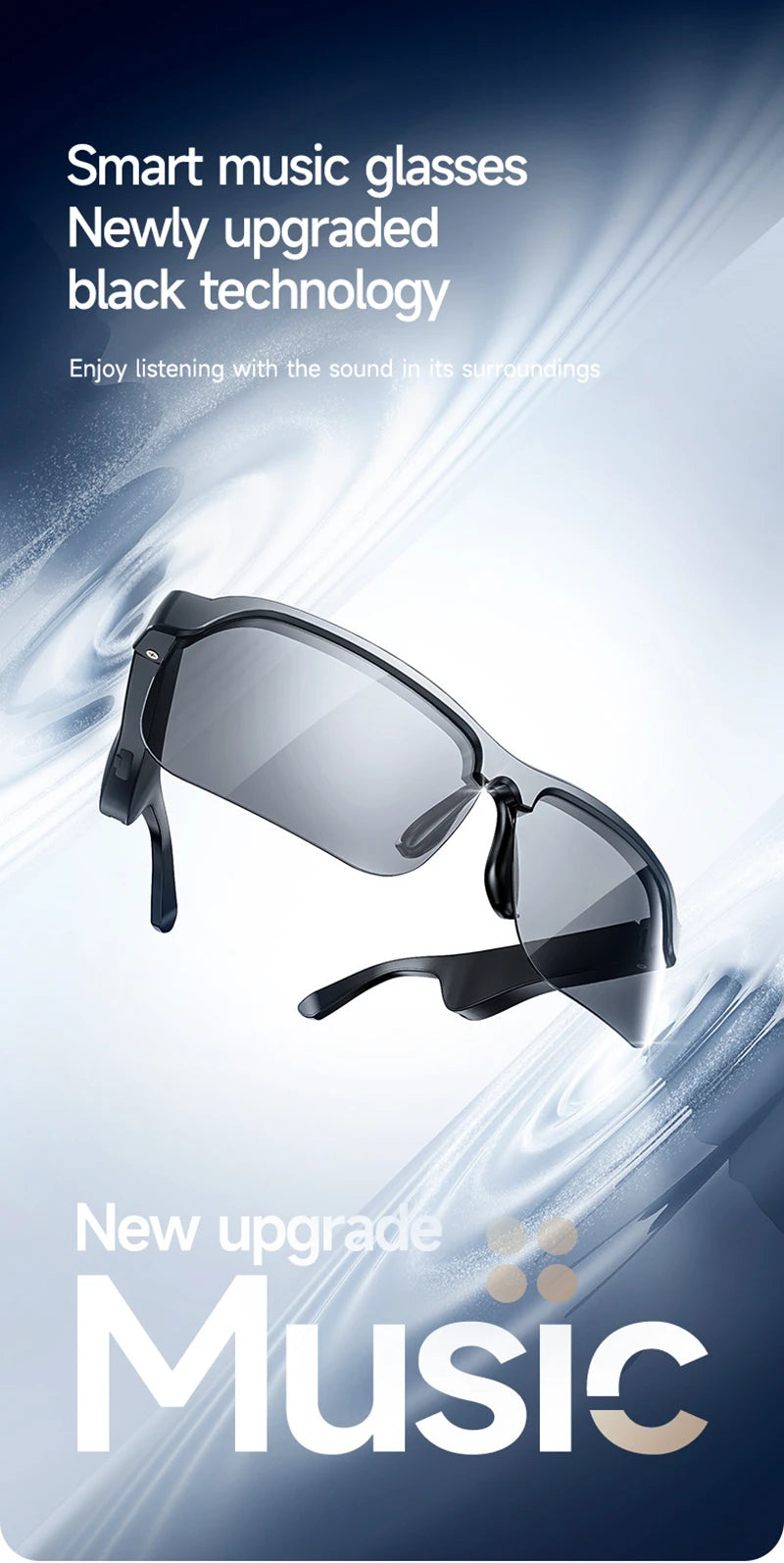 8K AI Smart Glasses With 100MP Camera Chat GPT Touch Sport Sunglasses Bluetooth Call Video Music Player ForMen Women 2025 New