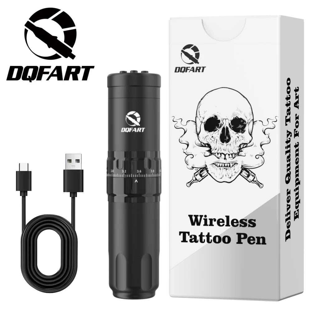 DQFART T1Pro Set Tattoo Electric Wireless Machine 1500mAh 10500Rmp/12V Tattoo Needles Tattoo Ink Artists Body Art High-quality