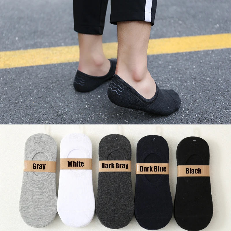 Osynliga Båtsockor Unisex 5/10/20-pack – Andningsbara No-Show Strumpor, Flera Färger