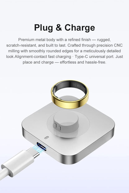 R21 Smart Ring Men Women Ultra-thin 5ATM Waterproof Sport Fitness Tracking AI Health Analysis Heart Rate Blood Oxygen Monioring