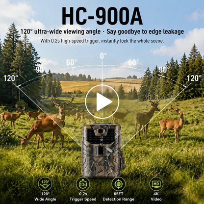 Suntekcam Åt- och Jaktkamera HC900A 36MP 2.7K