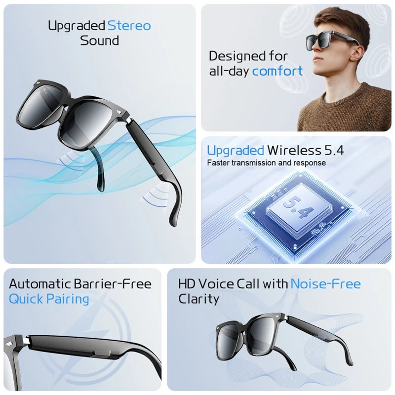 Xiaomi Glasses AI Smart Glasses Wireless Bluetooth 5.4 Voice Assistant Music Motorcycle Glasses Gifts For Friends 2026 New