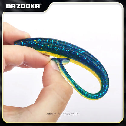 Bazooka Shad Worm Fishing Soft Lure Big Silicone 90 100mm Bait T Tail Easy Shiner Wobbler Swimbait Pesca Trout Pike Bass Winter