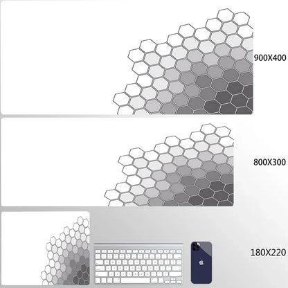 900x400 Geometric Art Large Gaming Mouse Pad Gamer Big Mouse Mat Computer Gaming Locking Edge MousePad Keyboard Desk Mice Pads
