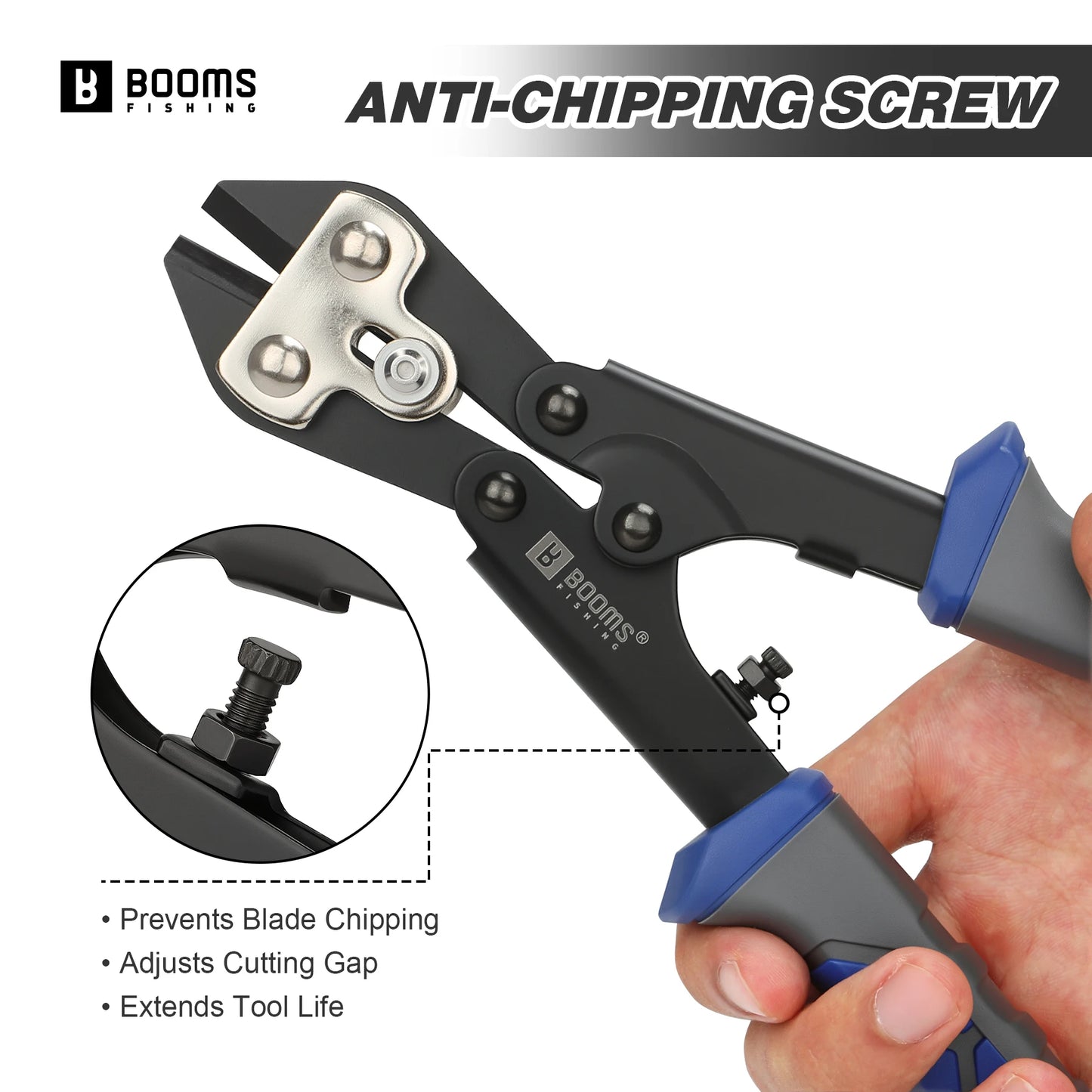 Booms Fishing XW43 Hook and Wire 8.5 inch Carbon Steel Cutter Pliers Easy To Cut For Fishing Hook Release Fish Fishing Tools