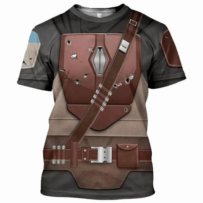 Fashion Men's T-Shirts Darth Vader Cosplay Summer 3D Printed Short Sleeve Street Casual Comfortable Quick-Drying Men's Clothing