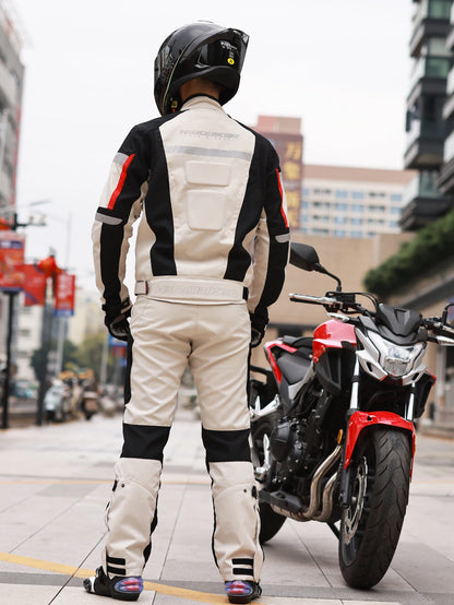 Men's Motorcycle Jacket Anti-fall Wear-resistant Motorbike Jacket With 5pcs Protector Motocross Racing Clothing Protection