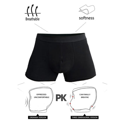 Herrboxers i Bomull 8-pack – Bekväma, Andningsbara, M–XXL, Svart