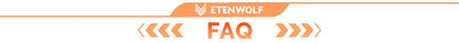 ETENWOLF AIR 3 Portabel Luftpump – 2600mAh, 360L/min, Campinglampa, Deflation, Orange/Grön