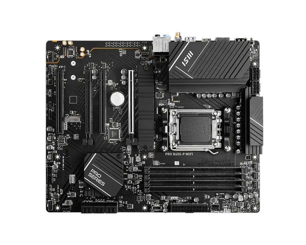 AMD B650 MSI PRO B650-P WIFI Motherboard AM5 CPU Support Ryzen 7 9800X3D 7 7800X3D 9 7950X 7 7700X 5 7600X Ram DDR5 M.2 ATX PC