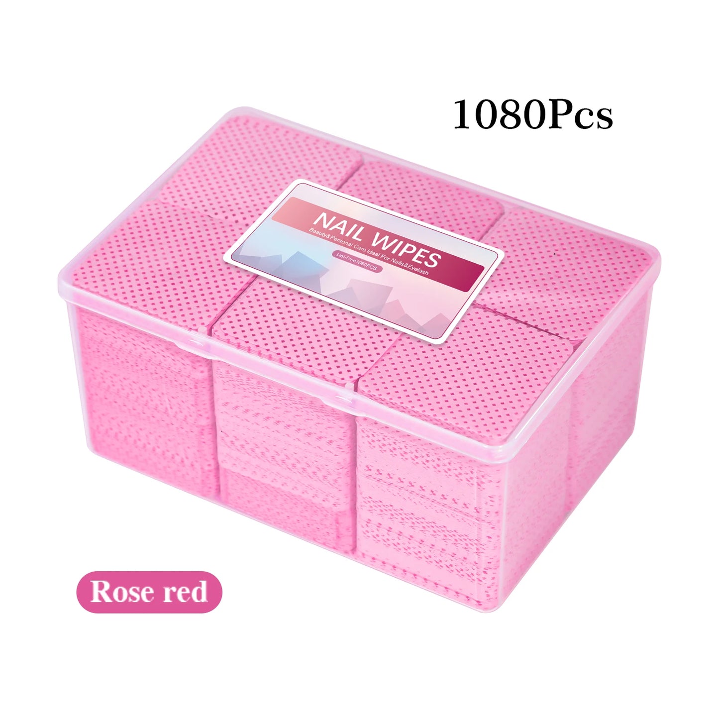 1080pcs Boxed Nail Art Lint-Free Eyelash Glue Wipes Paper Gel Polish Remover Clean Glue Cotton Pads Beauty Cleaning Tools