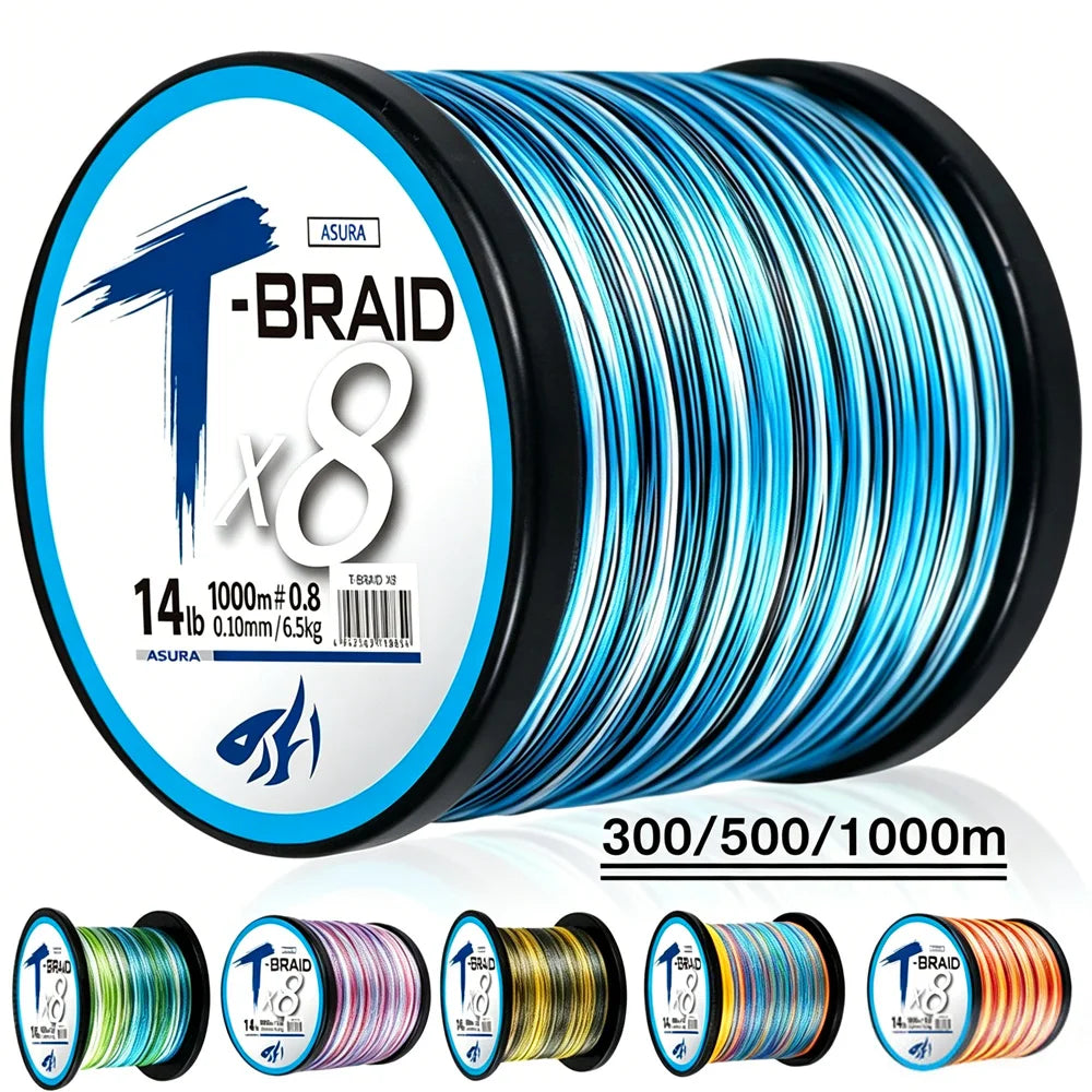 ThornsLine X8 Upgrade Braid Fishing Line Super Strong 8 Strands Multifilament PE Line 300-1000M Braided Line All For Fish Carp