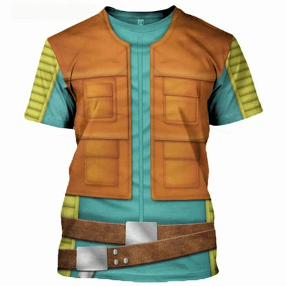 Fashion Men's T-Shirts Darth Vader Cosplay Summer 3D Printed Short Sleeve Street Casual Comfortable Quick-Drying Men's Clothing