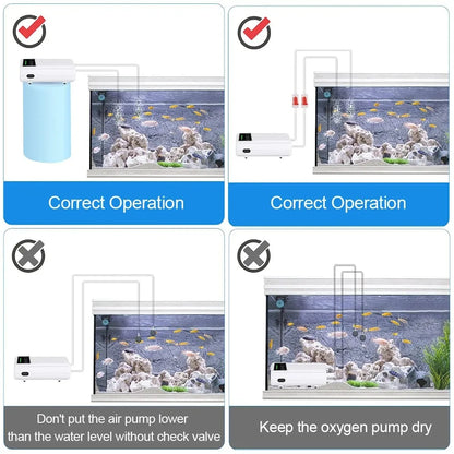 Fish Tank Oxygen Pump Charging Dual-Purpose Air Pump Usb Lithium Battery Household Portable Silent Fishing Tool Outdoor