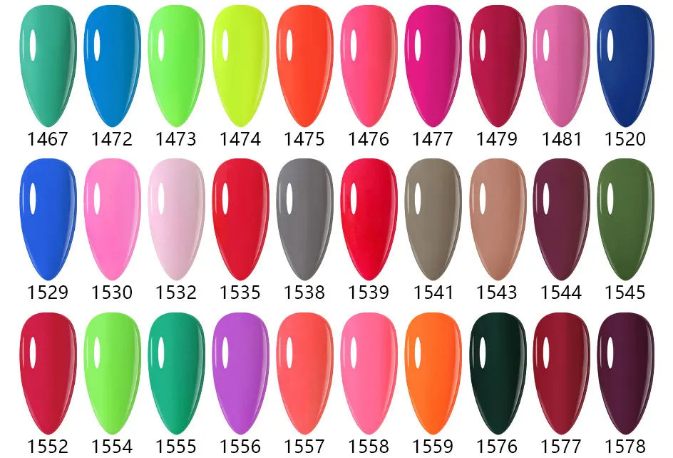 Clou Beaute Gel Nail Polish Neon Brown Royal Blue Red Green Pastal Nude Nail Art Varnishes Gel Lacquer Top Coat UV Gel Nail