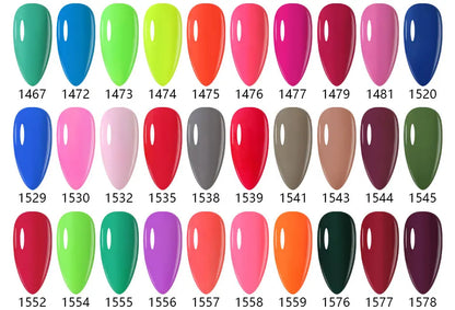 Clou Beaute Gel Nail Polish Neon Brown Royal Blue Red Green Pastal Nude Nail Art Varnishes Gel Lacquer Top Coat UV Gel Nail