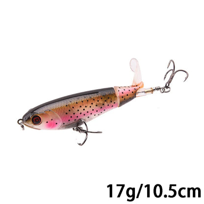 Goture Whopper Popper 10cm/11cm/14cm Topwater FIshing Lure Blowups Pike Baits Rotating Tail Fishing Tackle Crankbait Wobblers