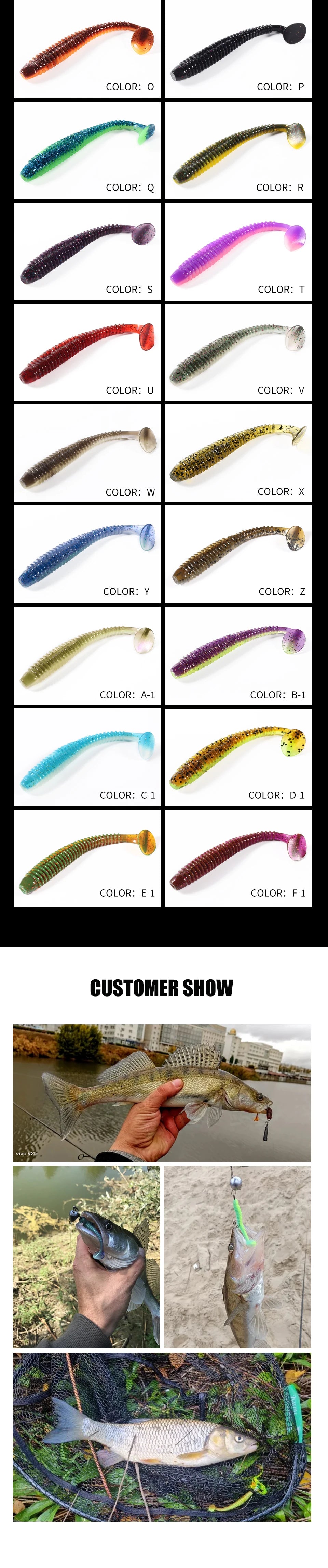 Supercontinent Impact Ring Shad Fishing Lure Soft 63mm 80mm 97mm Plastics Baits Swimbait Jigging Lure Artificial Baits