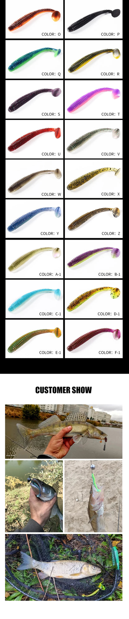 Supercontinent Impact Ring Shad Fishing Lure Soft 63mm 80mm 97mm Plastics Baits Swimbait Jigging Lure Artificial Baits