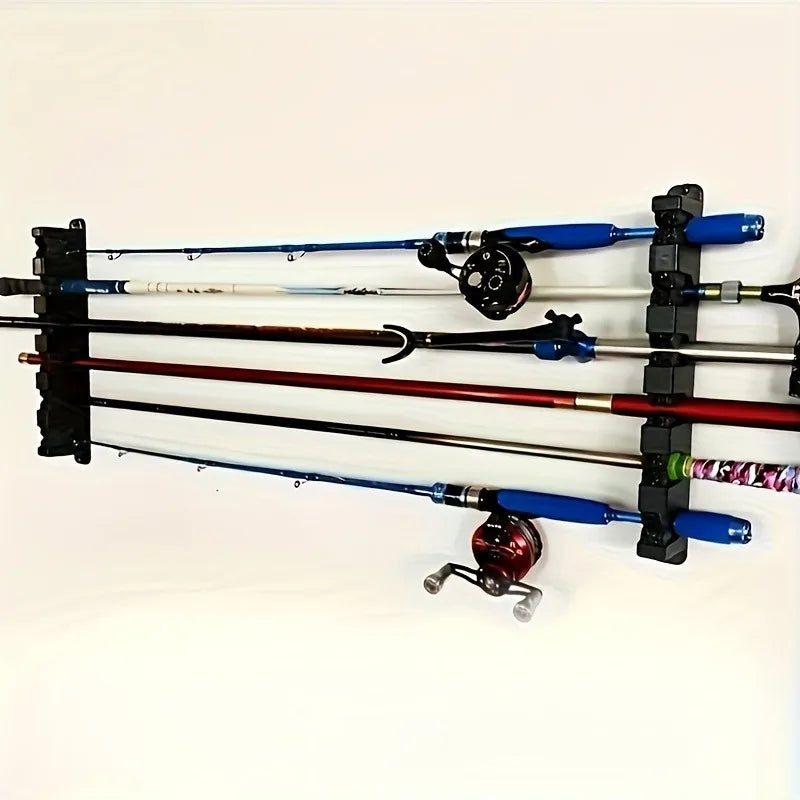 2pcs/set Fishing Rod Storage Display Racks Horizontal Wall Mounted Fishing Pole Holders Fishing Tools Rod Holder