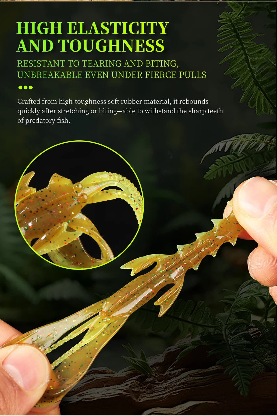 Supercontinent CRAZY nimble Total length 8cm/4.2cm Lobster Soft Lure Fishing Lures Attractive Shrimp odor salt Wobbler