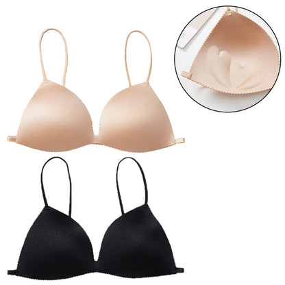 Women Seamless Bra Sexy No Wire Push Up Underwear Girls Students Breathable Thin 2 Colors Bras Female's Bra Breathable Gathered